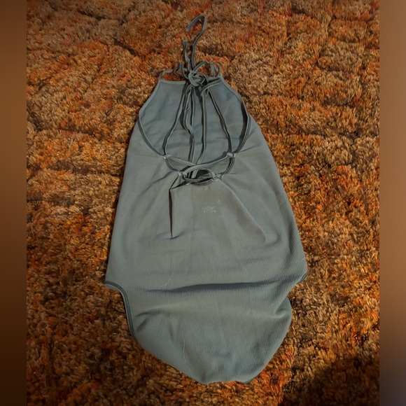 Capezio seamless ribbed lace up leotard - Picture 4 of 5